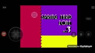 team chaotix in classic sonic heroes gameplay : Spring Yard Zone