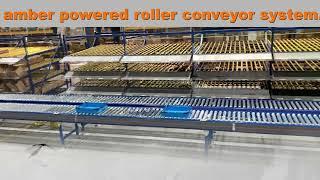 Amber Industries - Lineshaft Powered Roller Warehouse Conveyor System