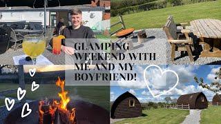 WEEKEND AWAY WITH MY BOYFRIEND || glamping pods || wigwam || clitheroe || cocktails and fires