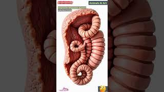 Internal View of Elephant's Digestive System Animation | Animals AI Art | 68