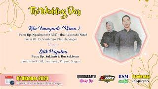 LIVE WEDDING RISMA & LILIK - CS. PESONA NADA - RSM AUDIO - QURRATAAYU MAKE UP - ERA HD - 16/10/2024