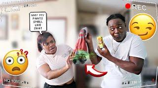 Putting Fart Spray On My Wife Shorts PRANK * She Was Embarrassed*