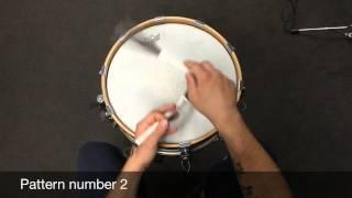 Three Beginner Brush Patterns For Snare Drum