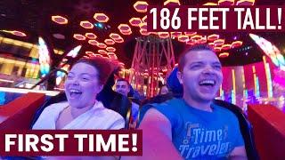 Riding the Worlds Tallest Indoor Roller Coaster! EpiQ Coaster On-Ride Reaction Doha Quest