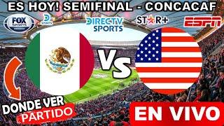 México vs. Estados Unidos EN VIVO donde ver y a que hora juega México vs USA liga de naciones 2023