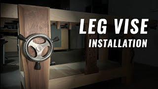 Benchcrafted Glide Leg Vise Installation // How to Install