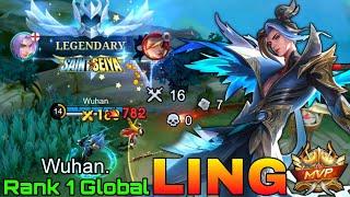 Legendary Ling Perfect Gameplay - Top 1 Global Ling by Wuhan. - Mobile Legends