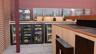 Commercial bar design animation in ghana