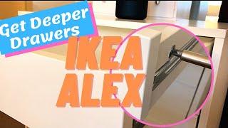 ⭐️Awesome⭐️ IKEA ALEX HACK for Deeper DrawersCraft Room Organization.