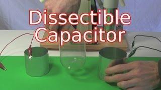 Dissectible Capacitor/Leyden Jar - How it Works