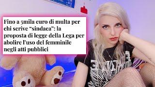 La Lega vuole il femminile illegale con 5k di multa | BarbieXanax Factory