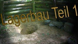 Bushcraft Survival Lagerbau Teil 1 - erste Vortschritte [HD]