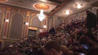 Hamilton on Broadway - View from Mezzanine Front Row at Richard Rodgers Theater