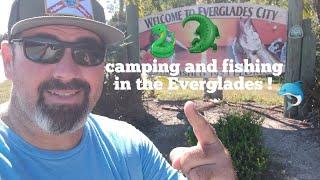 Camping and fishing in the Everglades