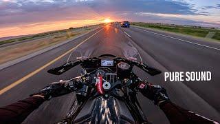 Yamaha R1 Sunset Ride | POV Pure Sound