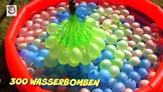 300 Wasserbomben  und eine Meerjungfrau  Bunch O Balloons Demo