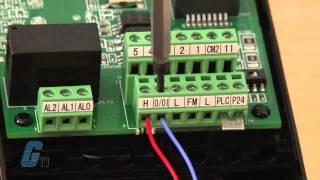 Hitachi America NES1 Series of AC Drives: How to Wire a Speed Pot and Install Optional Keypad