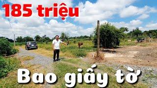 Đất thổ cư giá rẻ 185 triệu sổ hồng riêng đường ô tô cách nhựa 200m ở Ninh Điền Châu Thành Tây Ninh