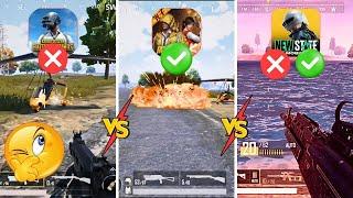 PUBG Mobile vs PUBG New State vs Game for Peace: Ultimate Physics & Details Showdown!