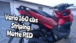 New Vario 160 CBS Striping Merah Doff | Type Baru Vario 160 , UPDATE HARGA VARIO ‼️