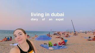 dubai diaries ️ rearranging our apartment, getting stopped by the ‍️ & getting vitamin sea