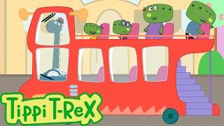 Wheels on the Bus | Tippi T-Rex Full Episodes