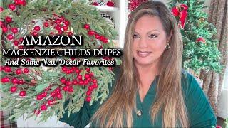 MACKENZIE CHILDS DUPES ON AMAZON AND NEW CHRISTMAS DECOR FAVORITES | BUDGET FRIENDLY