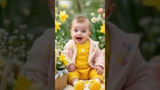Adorable Baby Sings for the First Time! #baby