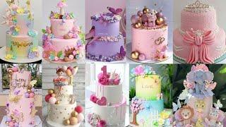 1st Birthday Cake ldeas For Baby Girl/Cake Design For Birthday Girl/Birthday Cake/Cake Decorating