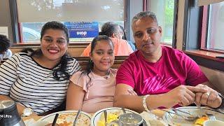 Family fun time in New York City - Eating at IHOP and Shopping at Green Acres Mall