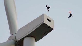 BASE Jump - wind turbine 