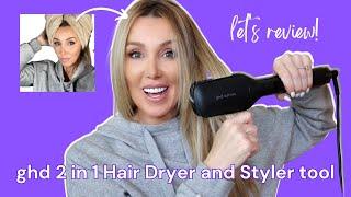 Trying out the new ghd 2 in 1 Dryer and Styler #ghd #hairtutorial