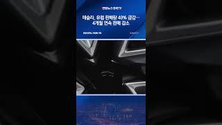 테슬라, 유럽 판매량 49% 급감…4개월 연속 판매 감소