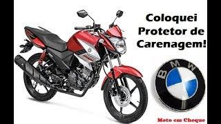 Fazer 150 com protetor de carenagem