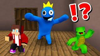 JJ and Mikey in RAINBOW FRIENDS ROBLOX CHALLENGE in Minecraft / Maizen Minecraft