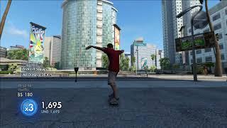 Skate 3 Challenge - Downtown Stair Set Combo above Rosalita Skate Park