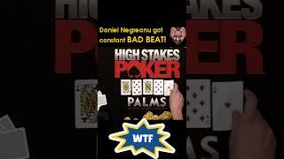 When young Daniel facing constant BAD BEAT (P2)  #shorts #highstakespoker #cashgame