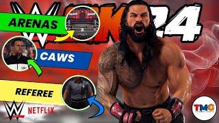 WWE 2K24 : WWE Raw is Netflix, New Caws, Arena and Referee