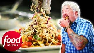 Guy Is OBSESSED With These Korean-Mexican Fusion Nachos! | Diners, Drive-Ins & Dives