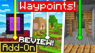 WAYPOINTS ADDON for Minecraft Bedrock Edition is simple and easy to use in-depth review