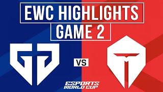 GEN vs TES Highlights Game 2 | EWC 2024 Quarterfinals | Gen.G vs TOP ESPORTS