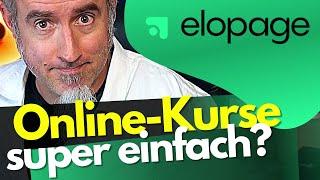 ELOPAGE: Kurs erstellen - so EINFACH ist es? ABER etwas limitiert