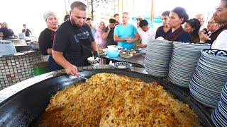 KING of Uzbekistan STREET FOOD - 1.5 TONS of Rice Plov + Bazaar Tour | Tashkent, Uzbekistan