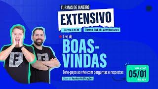 LIVE DE BOAS-VINDAS DA PLATAFORMA DO PROFESSOR FERRETTO 