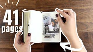 Mini collage art journal flip through - 41 PAGES