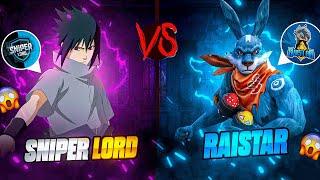 RAISTAR VS SNIPERLORD !! Best Clash Battle Who will Win?- Garena Free Fire is Back