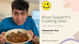 Khun Supakrit's Cooking class - Massamun Nue