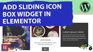 How to Add Sliding Icon Box Widget in Elementor WordPress