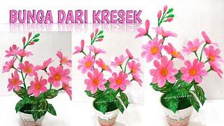 BUNGA DARI PLASTIK KRESEK/Bunga Kresek/Bunga Kantong Kresek//How to make flowers from plastic bags