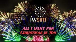 Пиротехническое шоу | Mariah Carey - All I Want for Christmas Is You  | FW Sim | Static cam